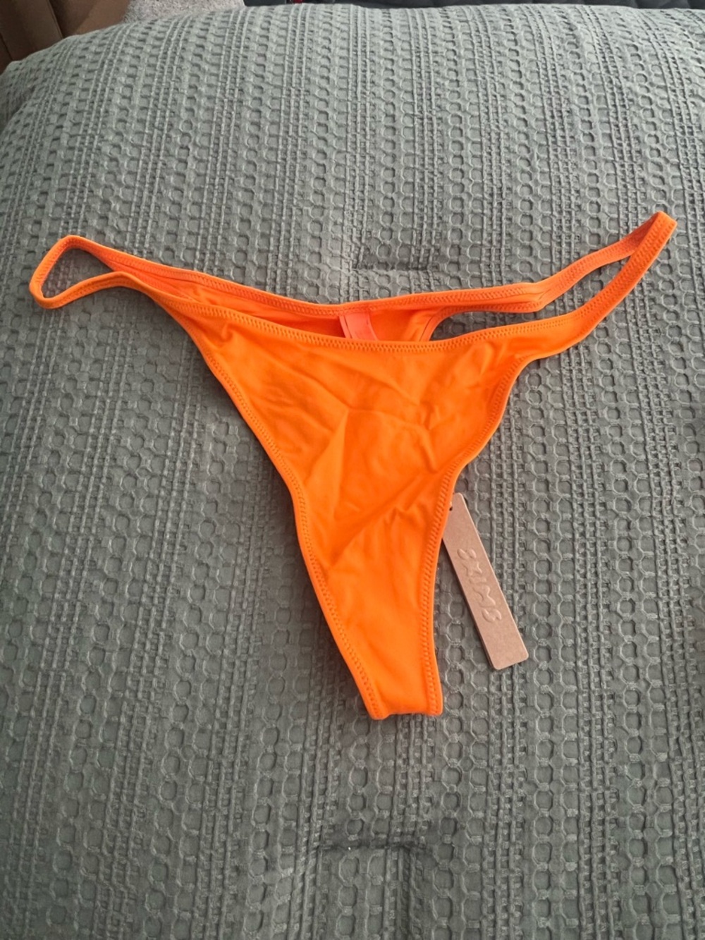 SKIMS Orange Thong Bikini Bottom